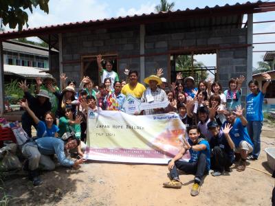 タイの家族と一緒に家を建てる活動（8/27発・9/10発）★9/10発分の受付は...