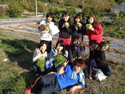 食糧自給率ＵＰの為の、援農ボランティアと若手農業者との交流！！