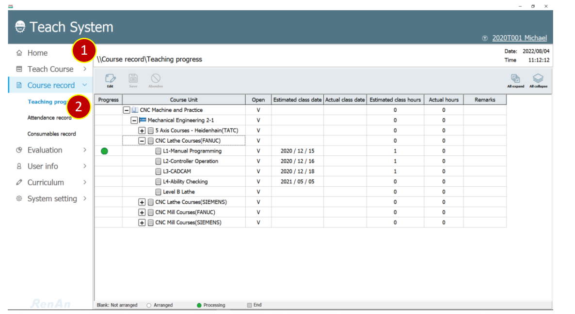 CH4_Course Record_CNC Teach System