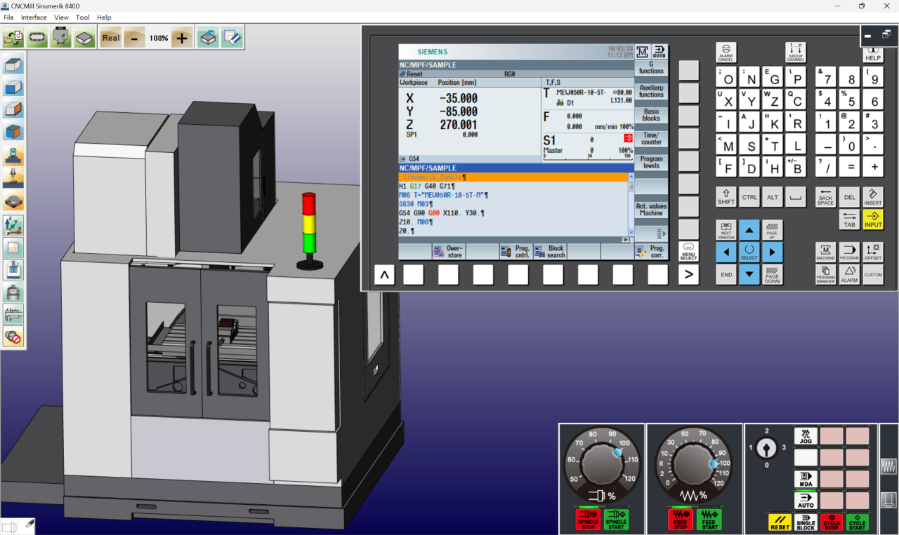 CNC Operation Simulation Software