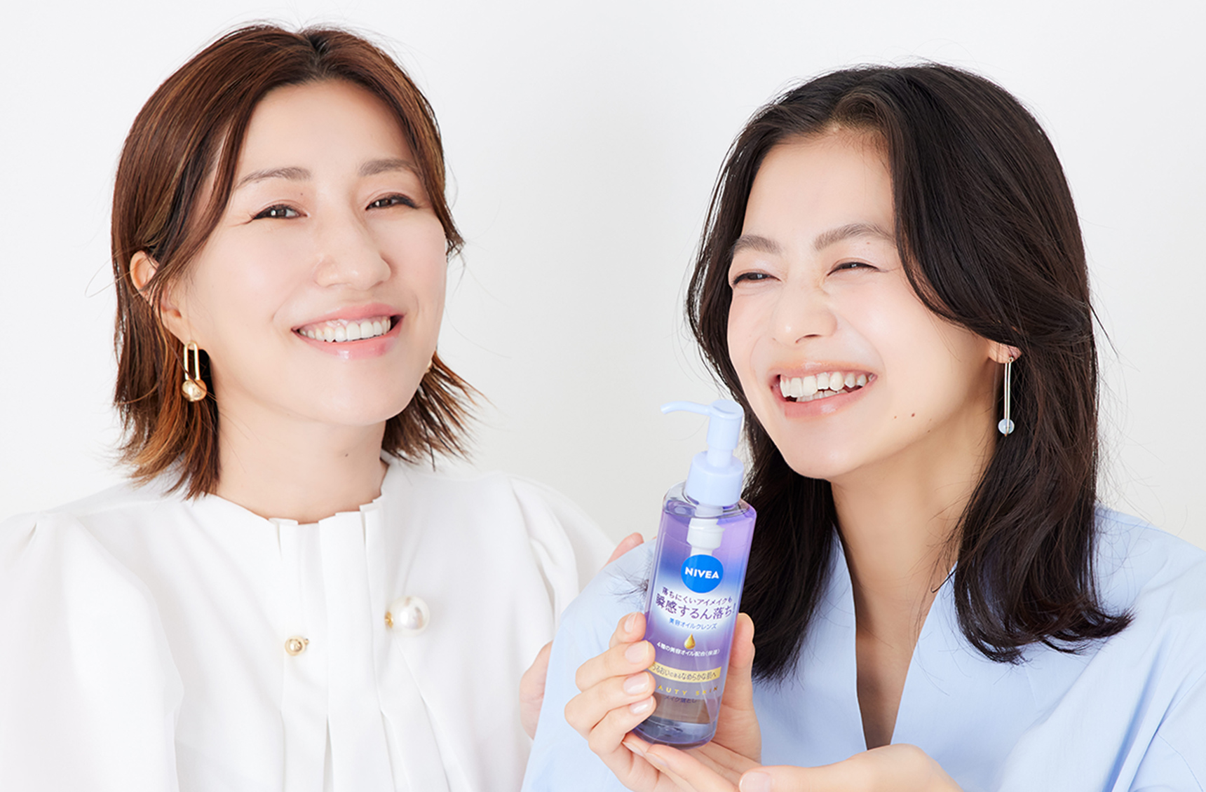 ヘア＆メイクアップアーティスト 長井かおりさん、モデル 松木育未さん