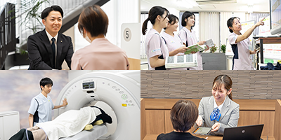 医療職・事務職など、実にさまざまな仕事があるんです。