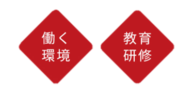 働く環境を整え、個人の成長を段階的にサポート