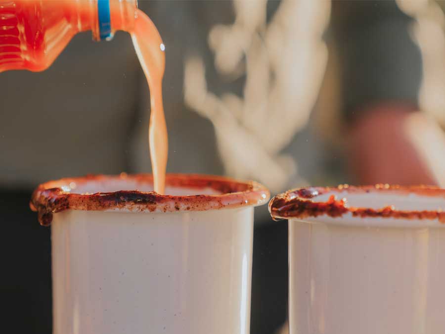 ロールドエナメルウェア カップ ダスティローズ