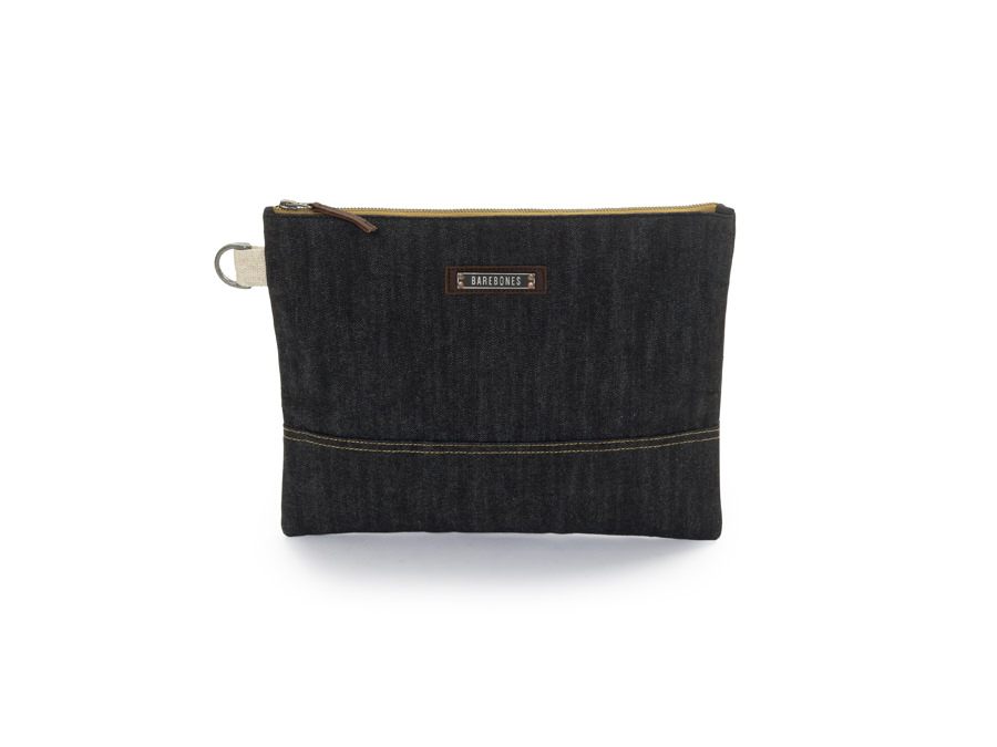 ニーラム ラージ ジッパーポーチ Denim