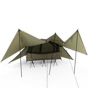Tac. Cot Tent High Tarp Fly
