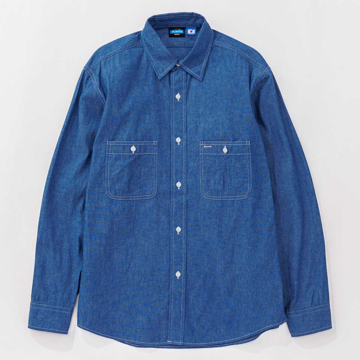 KAVU 半袖シャツ L KAVU カブー シャツ 半袖 メンズ レディース ユニセックス 春夏