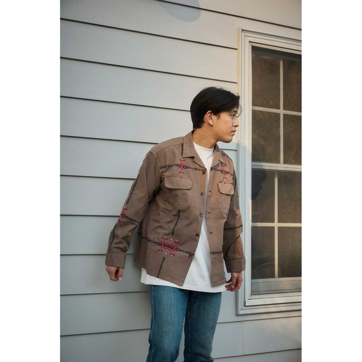 L/S ガーメントダイEMB オープンカラーシャツ | ペンドルトン