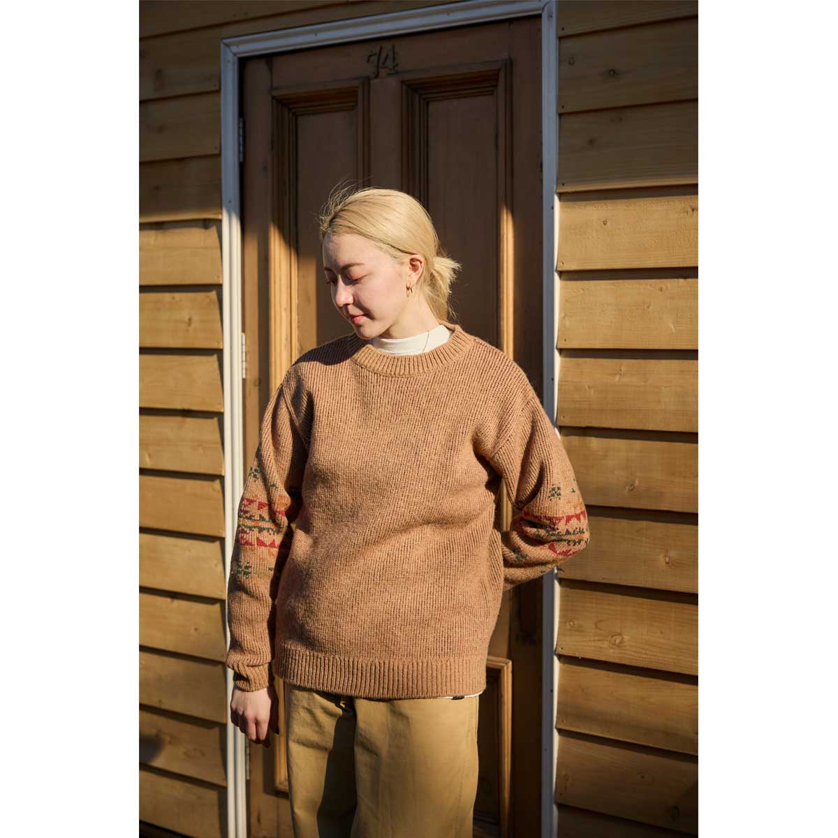 L/S シェットランドウールクルーネックプルオーバー(5GG) | ペン