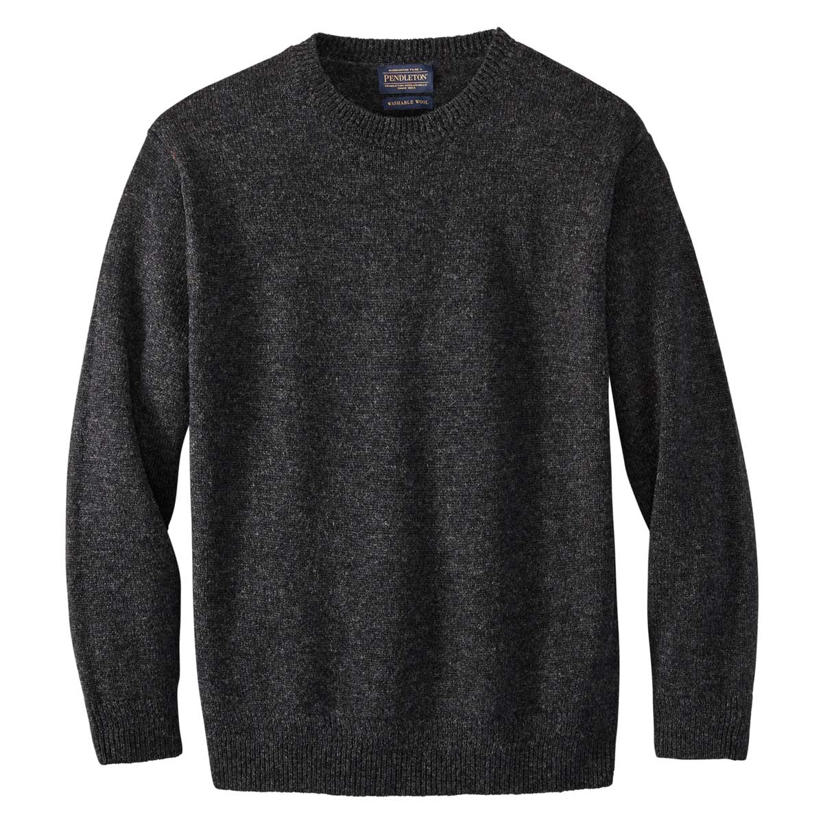 L/S シェットランドウールクルー