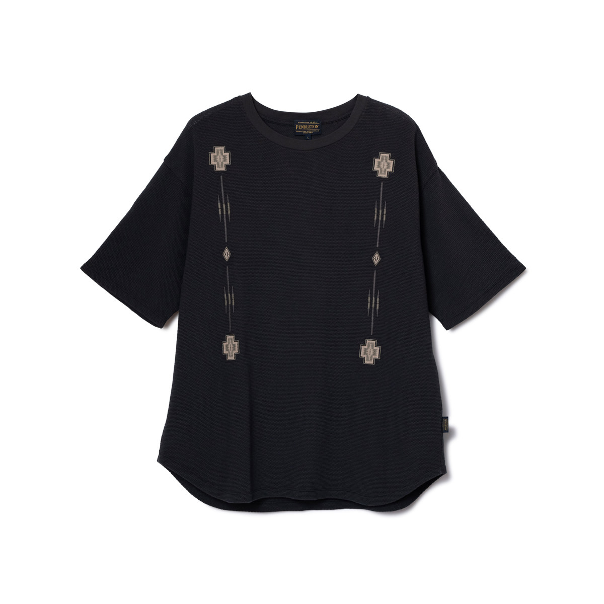 S/S ピケエンブロイダリーティー