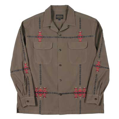 L/S ガーメントダイEMB オープンカラーシャツ | ペンドルトン