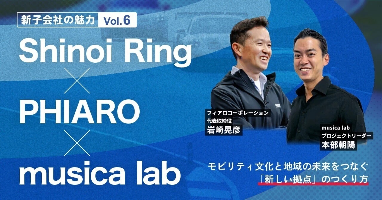 戦略的パートナーとの対談第６弾（musica lab フィアロ編）に関する 「IR note マガジン」への記事投稿のお知らせのイメージ