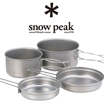 Snow Peak 鈦合金雙鍋組