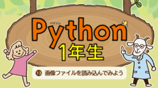 Python1年生 ⑬画像ファイルを読み込んでみよう