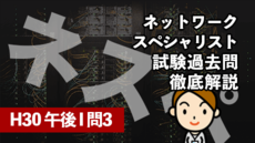 ネットワークスペシャリスト試験過去問徹底解説(H30 午後Ⅰ 問3)