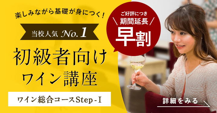 全20回 楽しく、美味しくワインを学べる講座 ワイン総合コース Step-Ⅰ