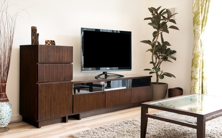 テレビ台 収納棚 傷について