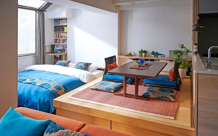 マンションの和室をおしゃれに見せるコーディネート術 インテリア実例付き A Flat その暮らしに アジアの風を 目黒通り 新宿 大阪梅田 グランフロント北館