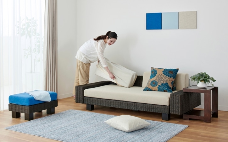 エーフラット シン・ソファDG 2.5人掛 カバー未使用 エーフラット シン