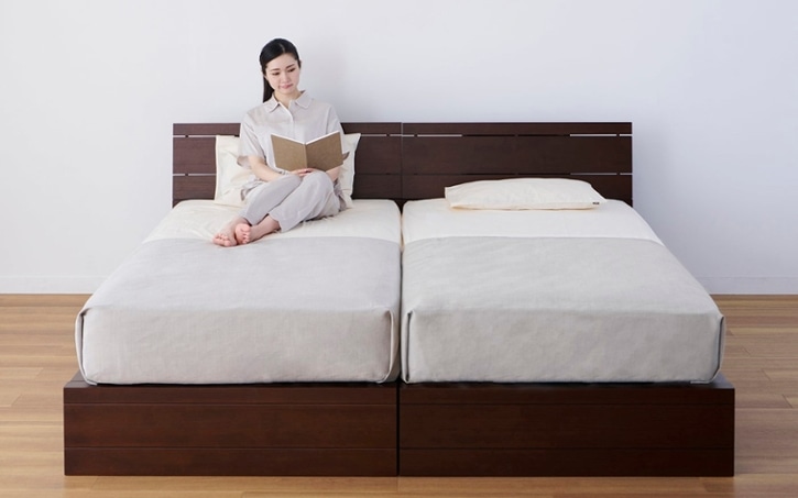 取りに来れる方。アジアンリゾートベッドフレーム クイーンサイズ