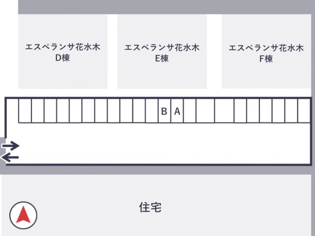 エスペランサ花水木駐車場の駐車場写真