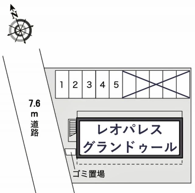 レオパレスグランドゥール駐車場【21146】の駐車場写真