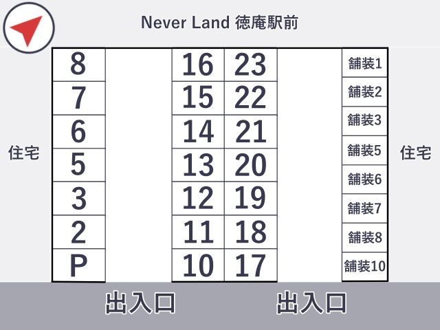 [036bb]東大阪市稲田上町1丁目5□アキッパ駐車場の駐車場写真