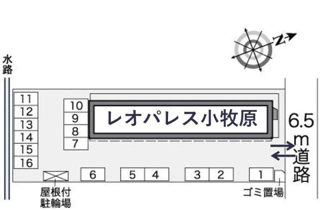 レオパレス小牧原駐車場【25754】の駐車場写真