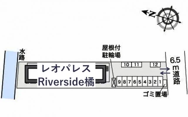 レオパレスRiverside橘駐車場【27670】の駐車場写真