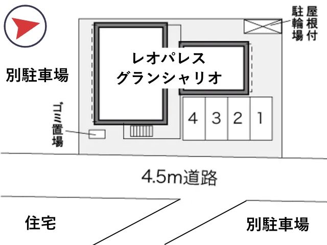 レオパレスグランシャリオ駐車場【28392】の駐車場写真