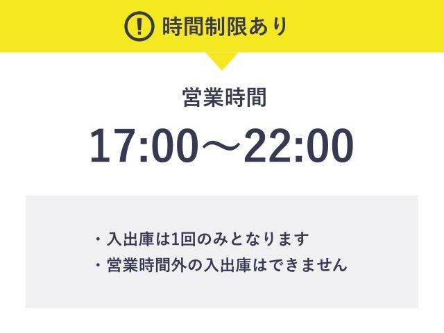 ラウンドワン広島駐車場【夕方パック：17:00～22:00】※高さ155㎝までの駐車場写真