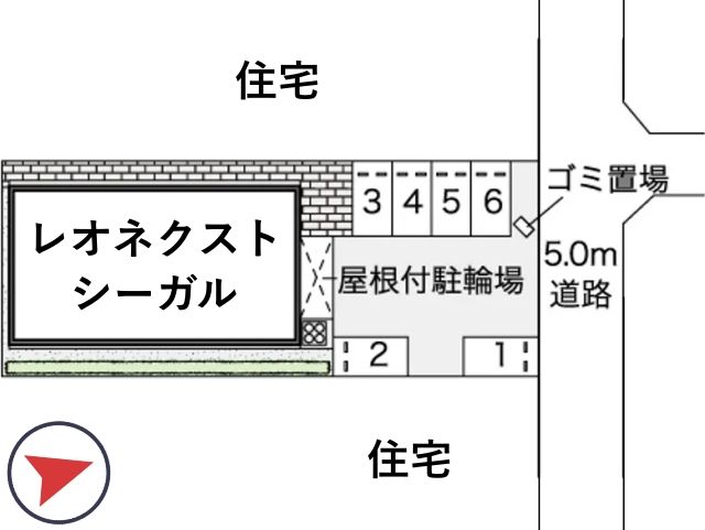レオネクストシーガル駐車場【45075】の駐車場写真