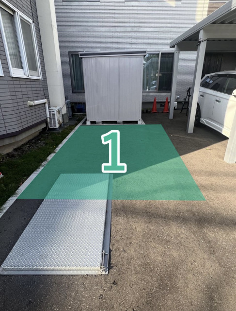 新道東駅裏akippa駐車場①の駐車場写真