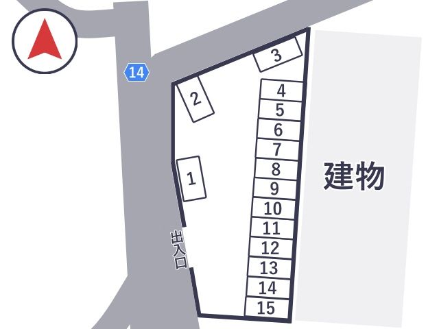 NPC24H江戸川区中央1丁目パーキングの駐車場写真