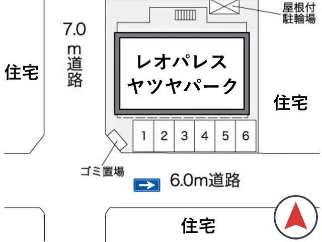 レオパレスヤツヤパーク駐車場【25024】の駐車場写真