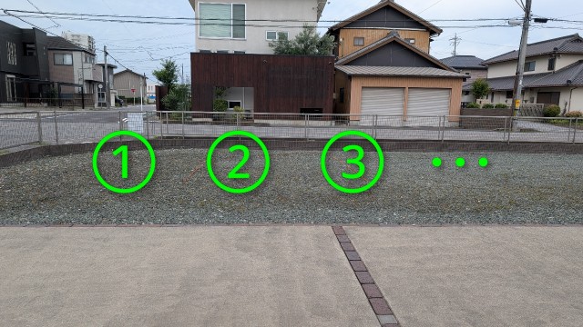 安城市錦町個人宅アキッパ駐車場の駐車場写真