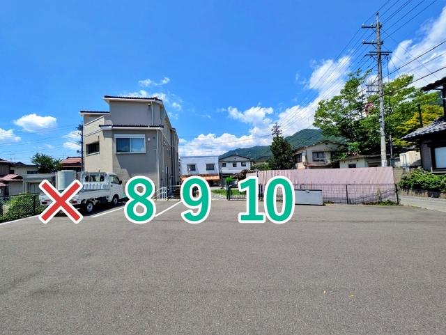 【諏訪湖の花火】8/15 アキッパ あるがクリニック第2臨時駐車場の駐車場写真