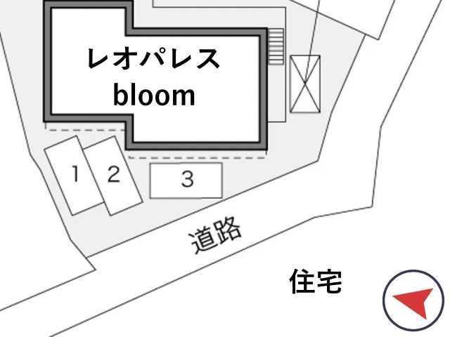 レオパレスbloom駐車場【31977】の駐車場写真
