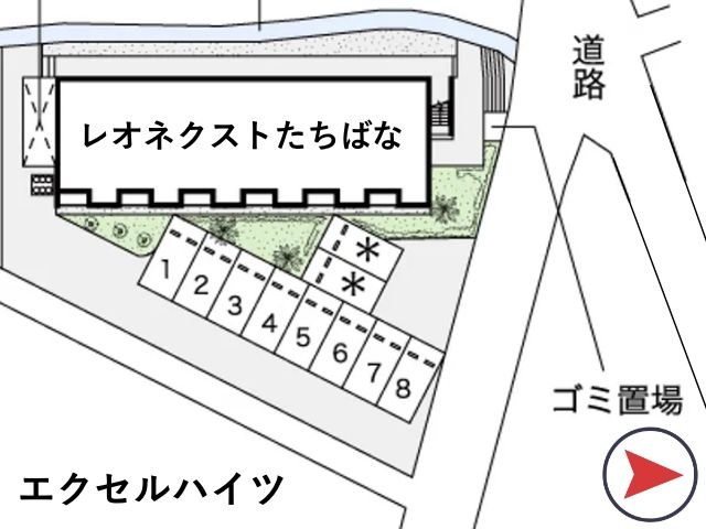 レオネクストたちばな駐車場【54016】の駐車場写真
