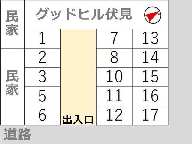 グッドヒル伏見ガレージの駐車場写真