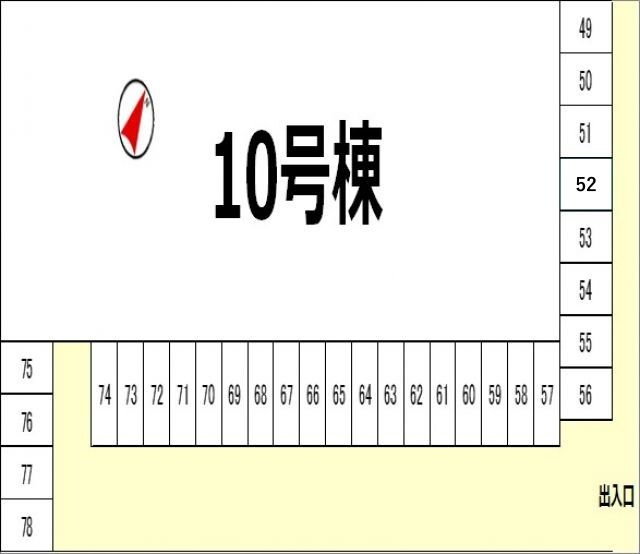 岸和田天神山B団地駐車場【10号棟付近】(0122)の駐車場写真
