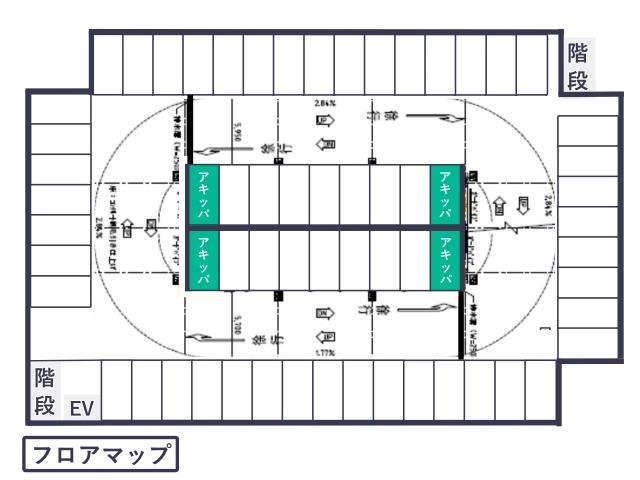 【試合日】レ・ジェイド北海道ボールパーク立体駐車場(※軽車室専用)の駐車場写真
