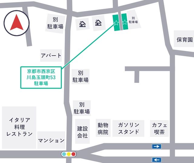 京都市西京区川島玉頭町53駐車場の駐車場写真