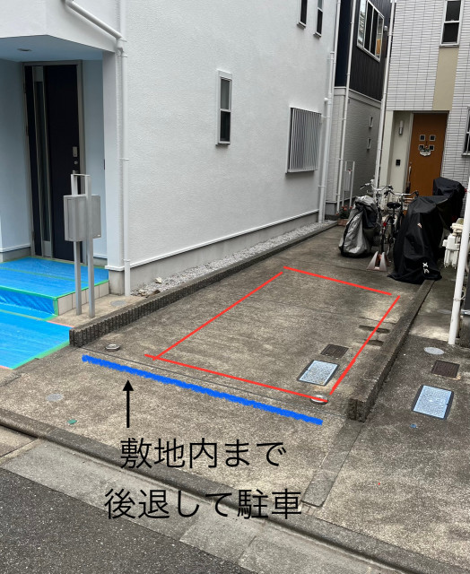 小型車可 西蒲田4-5 玄関前 駐車場の駐車場写真