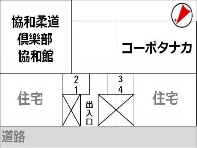 中区初音町【バイク専用】の駐車場写真