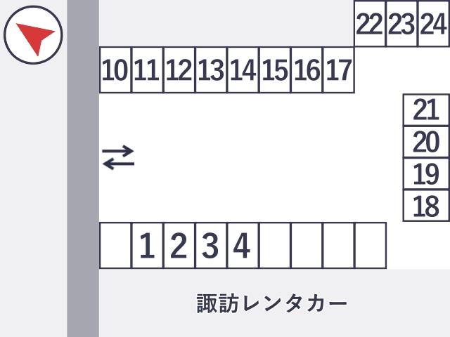諏訪1丁目15 アキッパ駐車場の駐車場写真