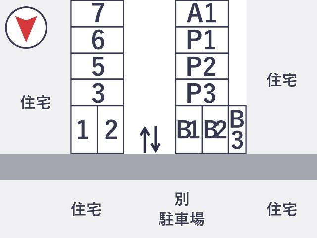 城北町18-3 アキッパ駐車場【A1】の駐車場写真