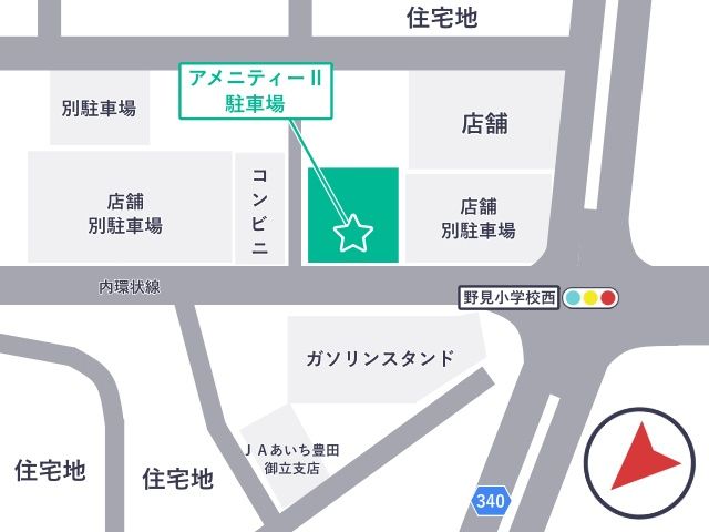 アメニティーⅡ 駐車場【A】の駐車場写真