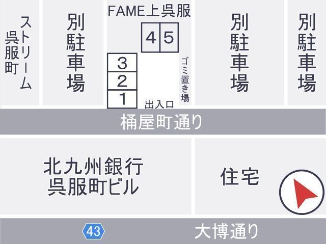 FAME上呉服アキッパ駐車場(1) の駐車場写真